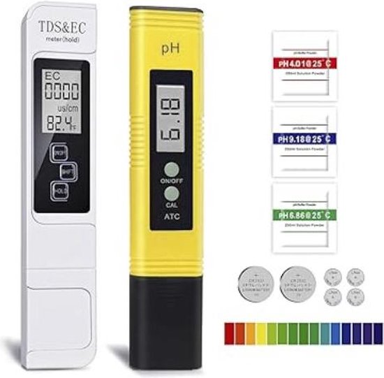 Foto: 4 in 1 digitale ph meter en waterkwaliteit tester set ph tds ec temperatuur