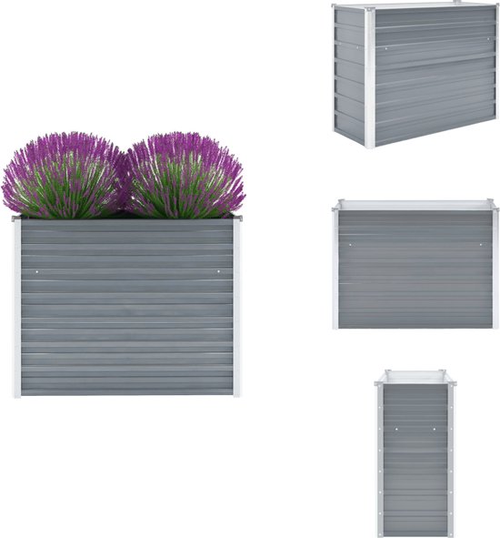 vidaXL - Plantenbak - Roestig - 90 x 90 x 35 cm - Cortenstaal