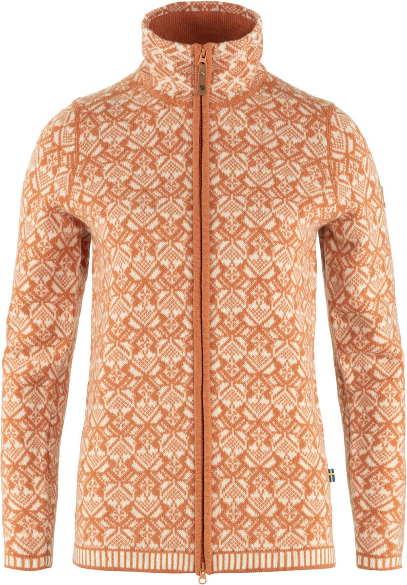 Fjällräven Snow Cardigan W – Outdoor Kleding Fleeces en Truien Fleece Bruin