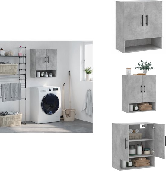 vidaXL Dressoir 60x31x70 cm bewerkt hout wit, opbergkast, dressoir kast