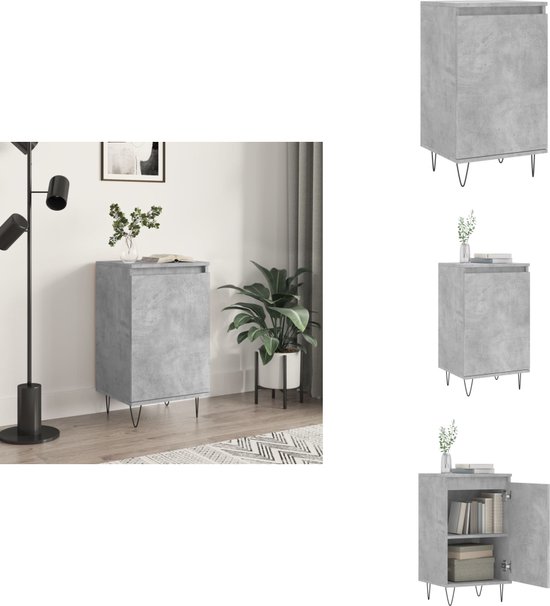 vidaXL Buffet - Commodes - Armoire - Armoire murale - Buffet 40x35x70 cm Bois d'ingénierie Béton Gris