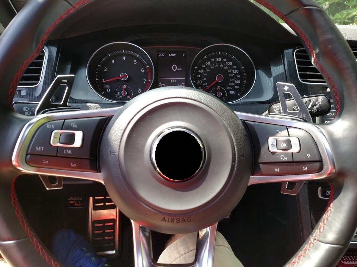 Palettes De Changement De Vitesse Au Volant Pour VW Scirocco 2009-2015 | Accessoire Aluminium Argenté, Installation Facile