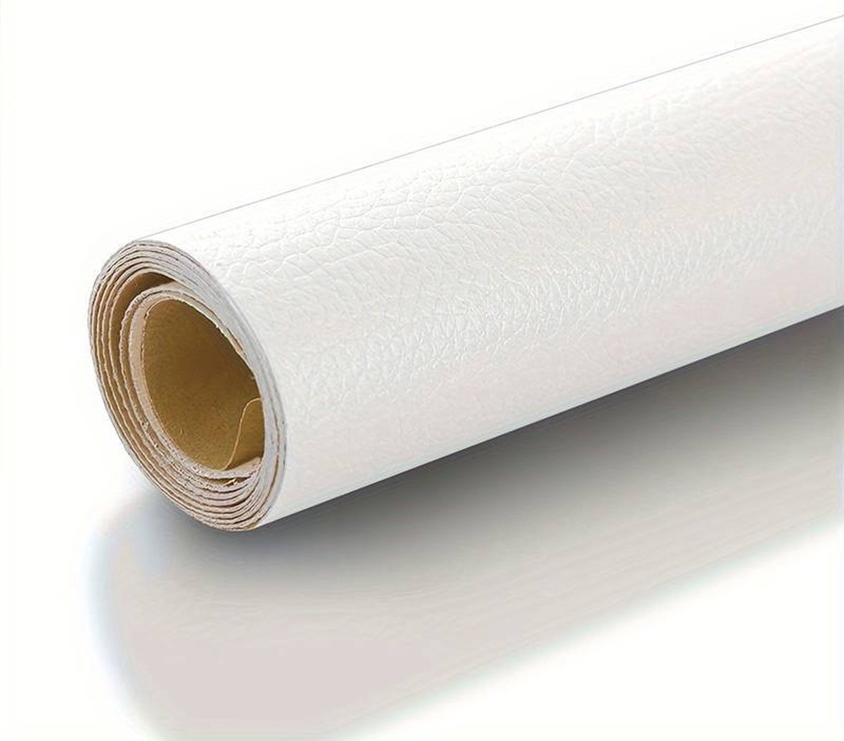 Home & Marker - Leer Reparatie Set -Zelfklevend Kunstleer - Kunstleer op Rol - Reparatiedoek - Wit - 40 x 300 CM - LEATHERPATCH
