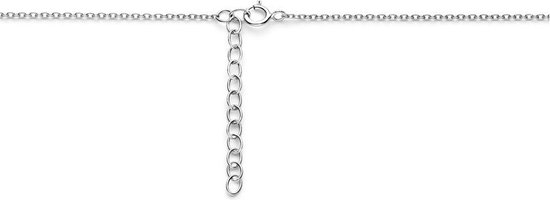 Zilver Gerhodineerde Collier hart 1 1318913