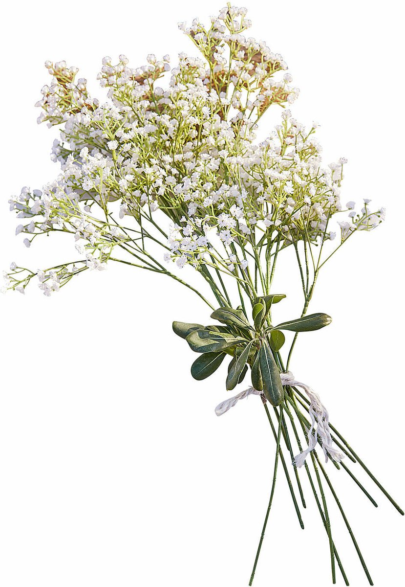 Loberon Sierboeket Lorraine wit/groen