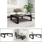 Salontafel 100x49,5x31 cm bewerkt hout zwart | -nl