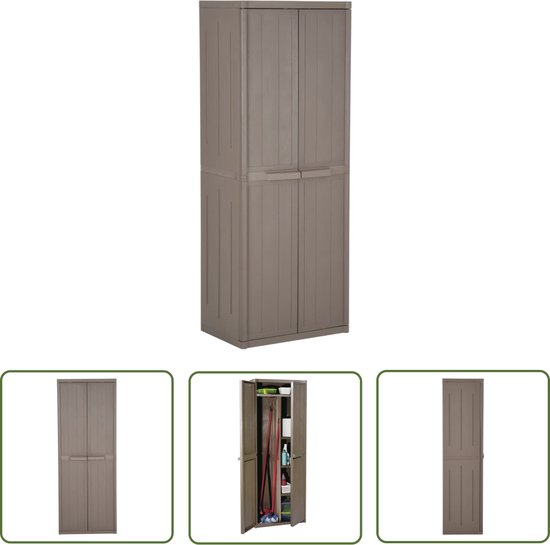 AXI Zora Tuinset met 4 stoelen Wit met Hout-look PSPC | A090.084.00