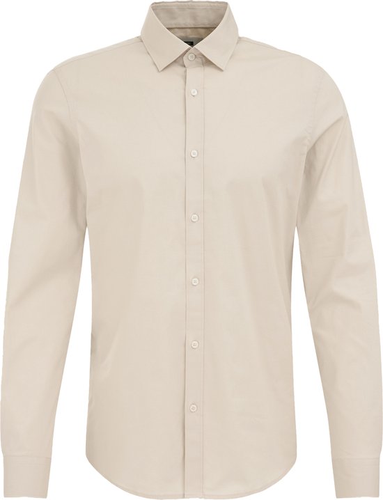 WE Fashion Heren Anti-odour slim fit overhemd met stretch