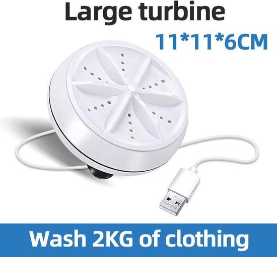 Soroh® - Mini Wasmachine - 2kg Wascapaciteit - Camping Wasmachine en Vaatwasser - Mini Wasmachine met Centrifuge - Kleine Wasmachine - Kleine Vaatwassers - Handwasmachine - Voor Kleine Was