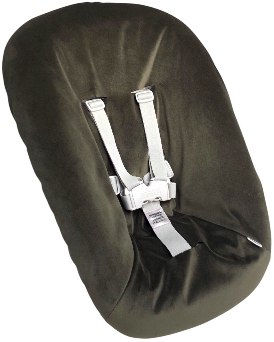 Image of #34 newborn hoes, Army green Velvet, Stokke Tripp Trapp. Ook geschikt voor Kidsmill Up.