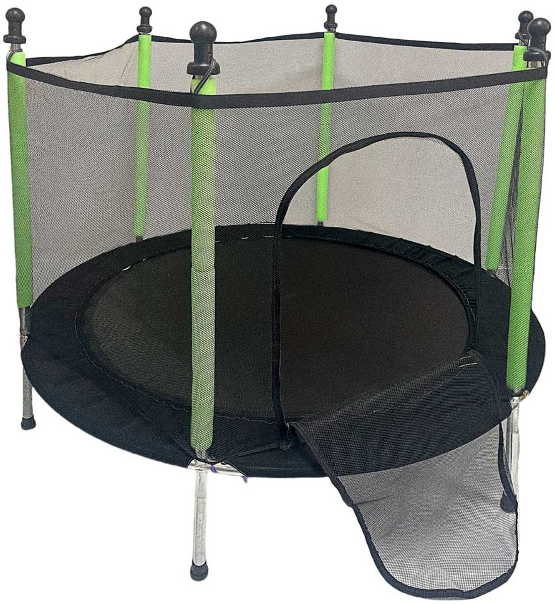 Playos® - Trampoline met veiligheidsnet - Groen - 140 cm - tot 150 kg - Tuintrampoline - Speelgoed — afbeelding 2