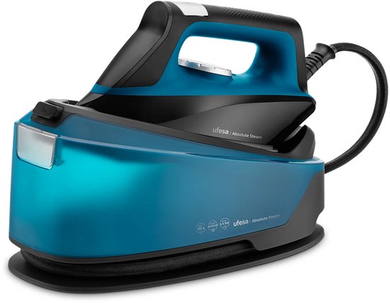 Ufesa Argon Stoomstrijkijzer 3000W, Stoomstoot Max 200gr en Variabel 0-40gr/ min, Keramische Zool, Stoom of Droog, Drievoudig Antikalksysteem, Antilek
