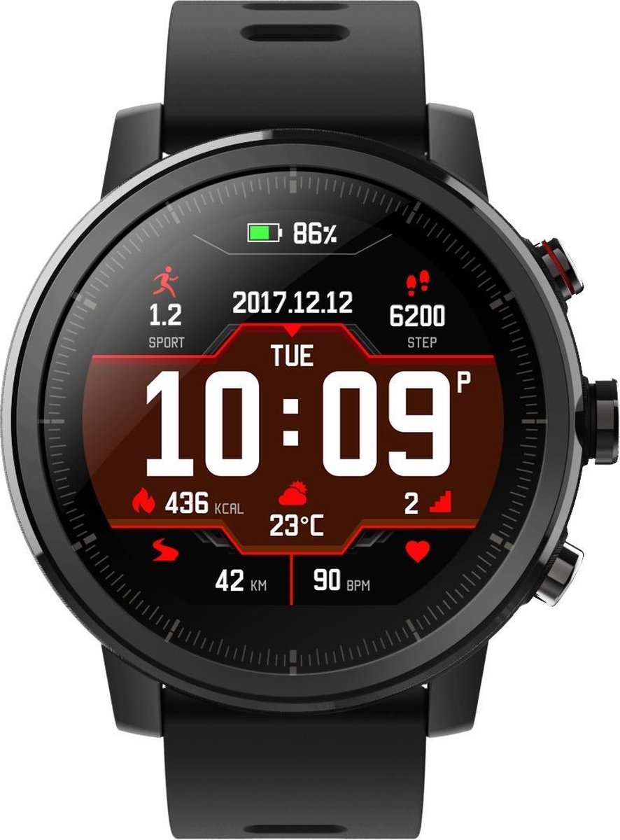 Amazfit Stratos Smart Sports Watch 2 - 50m Waterdicht - GPS - Zwart |  bol.com