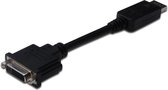 Digitus AK-340409-001-S DisplayPort / DVI Adapter [1x DisplayPort stekker - 1x DVI-bus 24+5-polig] Zwart 15.00 cm