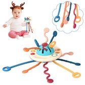 Bol.com Montessori UFO Speelgoed - Sensorisch Baby Speelgoed 1-3 Jaar - Motoriek Ontwikkeling - Voedselveilig Silicone - Wandelw... aanbieding