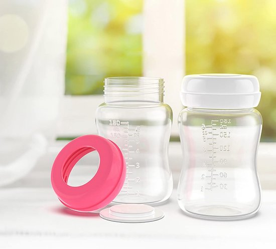 Glazen Moedermelk Bewaarflesjes – BPA-vrij | Set van 4 | Mom Glowth