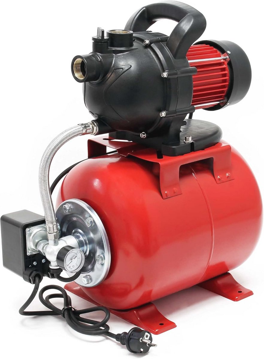 Centrifugaalpomp met Drukschakelaar en Manometer - 1000 Watt, 3500 l/h