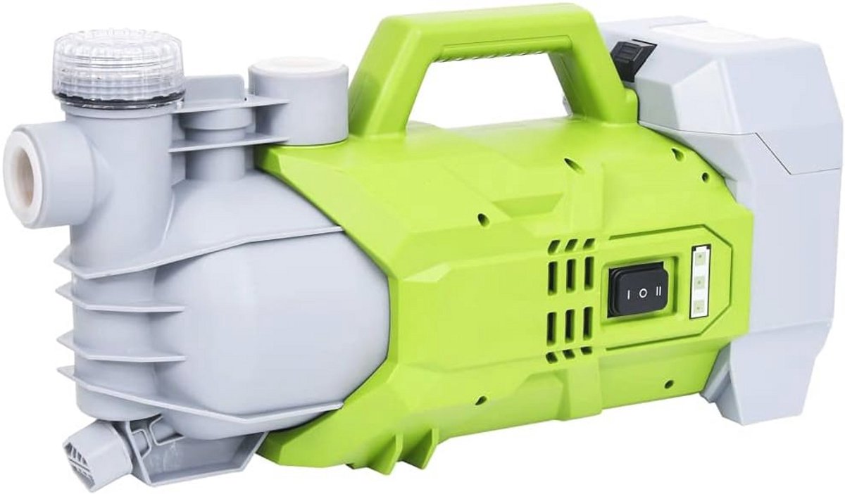Tuinpomp 180W - Snoerloze Waterpomp met 2800L/u Doorstroming