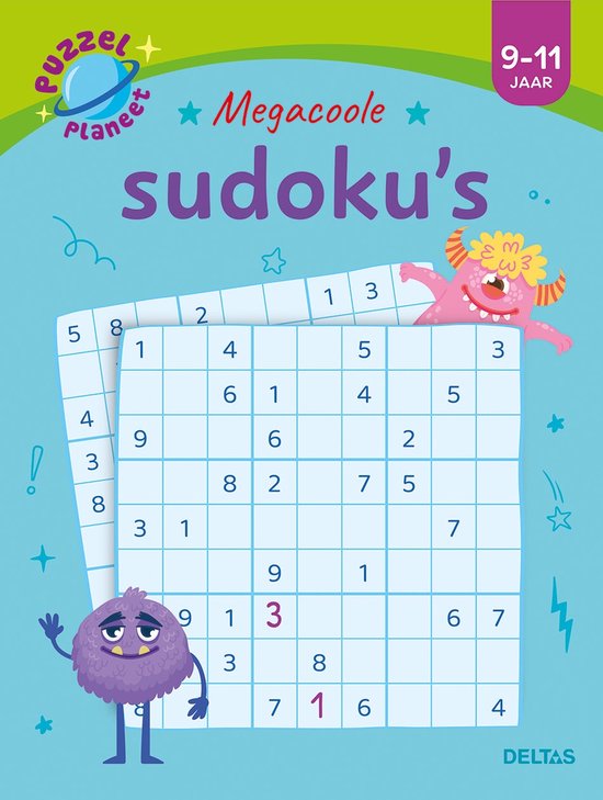 Puzzelplaneet - Megacoole sudoku's 9-11 jaar - cover