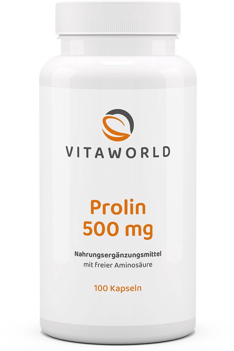 Vitaworld L-proline 500mg 100 capsules
