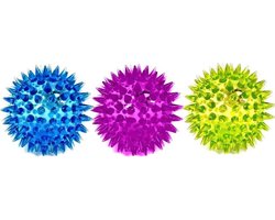 Doodadeals® - Flashing Triggerpoint Bal - Massagebal Voeten - Spikey Massage Ball - Voetmassage - Multicolor - Set van 3
