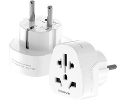 Verloopstekker - Wereld naar EU Adapter - Van US, USA, Engeland, Amerika, China, Canada, Japan Stekker (Type A, B, G, I, L, J, N) naar Europa EU (Type E, F) - Stekker Universeel