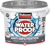 Rubson Anti - Infiltratie Grijs 10kg | Daken, Funderingen en Ingegraven Materialen Coating | Silicone Technologie Gebaseerd voor Maximale Elasticiteit | Duurzame Coating en UV-Bestendig | Langdurige Bescherming tegen Vocht.