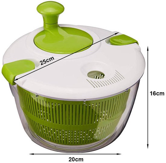 Essoreuse  salade  Dshydrateur de lgumes et tamis  herbes 5 L  Avec  mcanisme... | bol