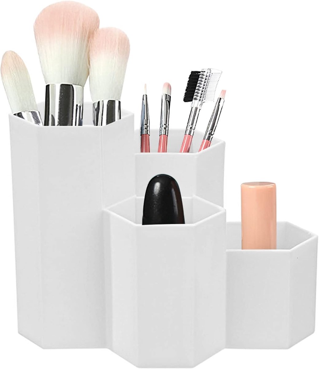 Ibenzoa® Ruime en Gestructureerde Hexagonale Opbergbox – Perfect voor Schreibtisch, Studie en Thuis