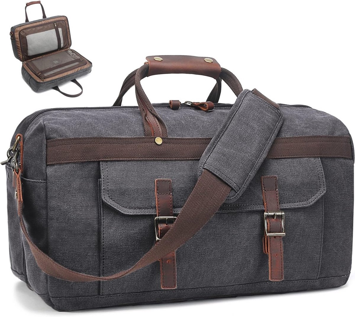 Waterdichte elegante weekendreis tas voor heren en dames, groot formaat