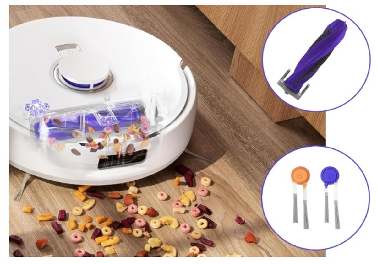 16-delige accessoires compatibel met de Narwal Freo X Ultra robotstofzuiger, inclusief 1 rolborstel, 4 dweilen, 4 stofzakken 2 HEPA-filters, 4 zijborstels en 1 kleine borstel