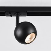 Système sur rail Design de 3 mètres monophasé avec 6 spots Dex - rail plafond