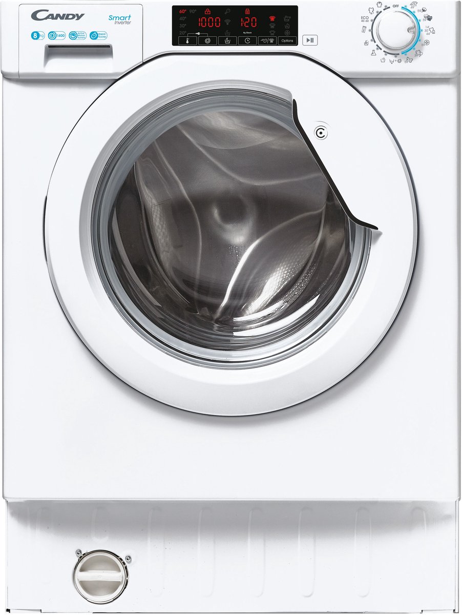 Candy Smart Inverter CBW 48TWME-S wasmachine Voorlader 8 kg 1351 RPM