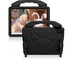 kinderhoesje - Kindertablet hoesje - Kids Case - Geschikt voor Samsung Galaxy Tab A7 10.4 Inch (2020) T500/T505 Tab / S6 Lite 10.4-inch SM P610 / P615 / Huawei MatePad 10.4 / Lenovo Tab M10 Plus - zwart