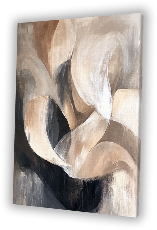 Formes abstraites aux couleurs douces - Art abstrait sur toile - Formes sur toile - Expressionnisme abstrait - Art décoratif - Peintures et affiches - toile 100x150 cm