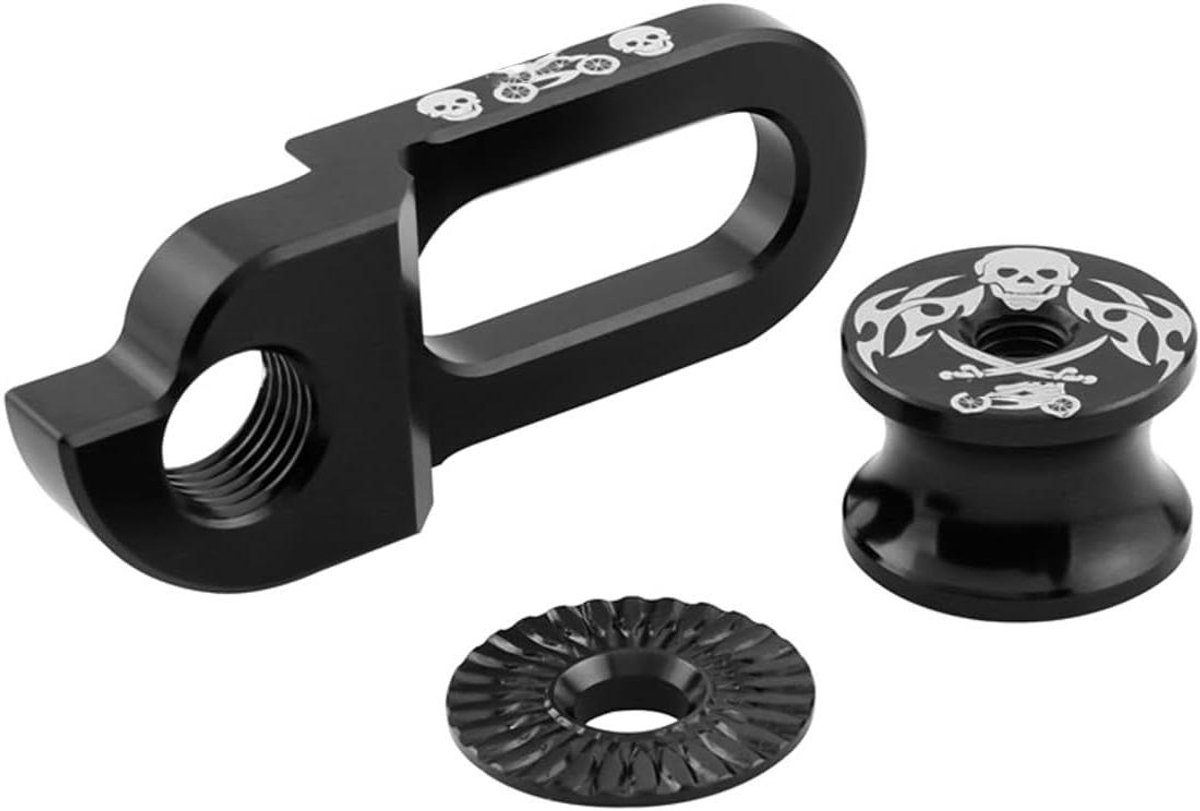 Nordivar - Achter schakeloog voor mountainbike en racefiets - Versnellingsmechanisme houder voor achterwiel - Staarthaak-adapter - Fiets achterhanger