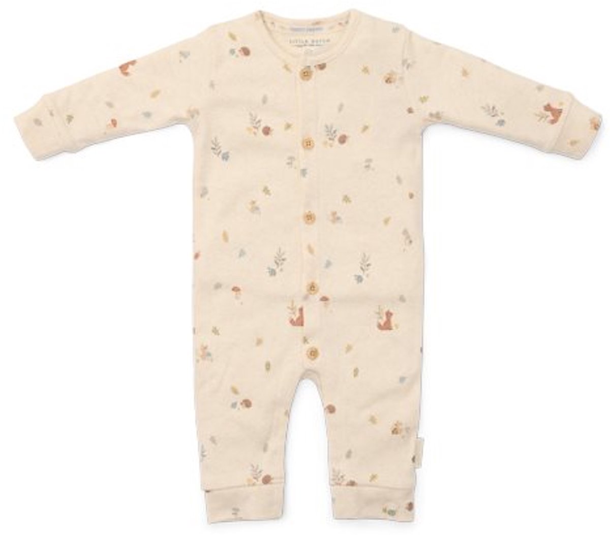 Little Dutch Boxpak - Maat 56 - Boxpakje Jongens - Zand, Beige - Forest Friends Newborn Forest Nature