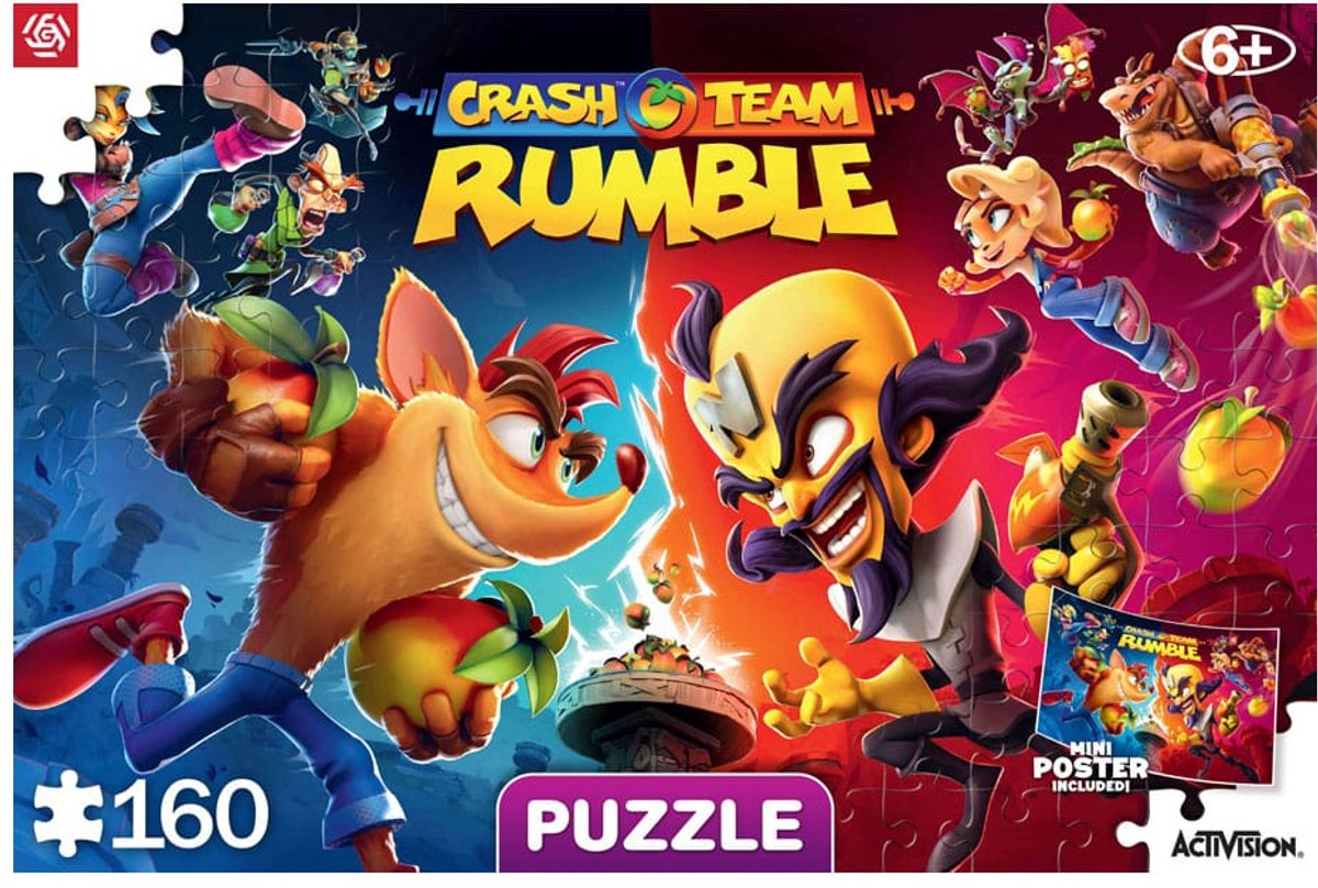 Good Loot Crash Bandicoot Kids Puzzle Rumble Heroes (160 pieces) Puzzles
