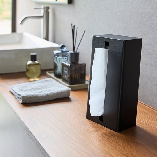 Tower à mouchoirs verticale Yamazaki - Tour - Zwart