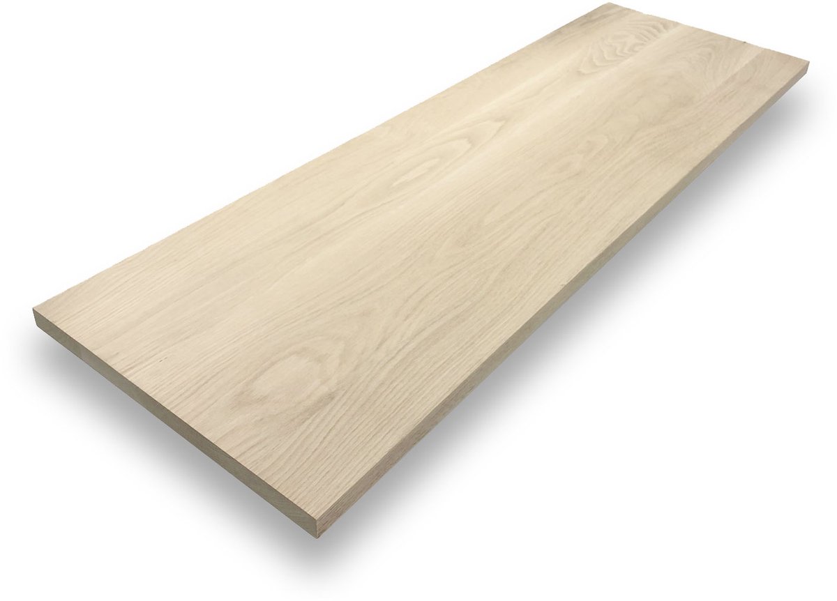 Eiken plank recht 150 x 40 cm - 25 mm - Eiken plank - Plank - Meubelpaneel - Paneel - Kast plank - Kastplank - Kast planken - Timmerpaneel - Legplank - Leg planken - Legplanken kast - Legplanken muur - Legplanken hout - Legplanken muur