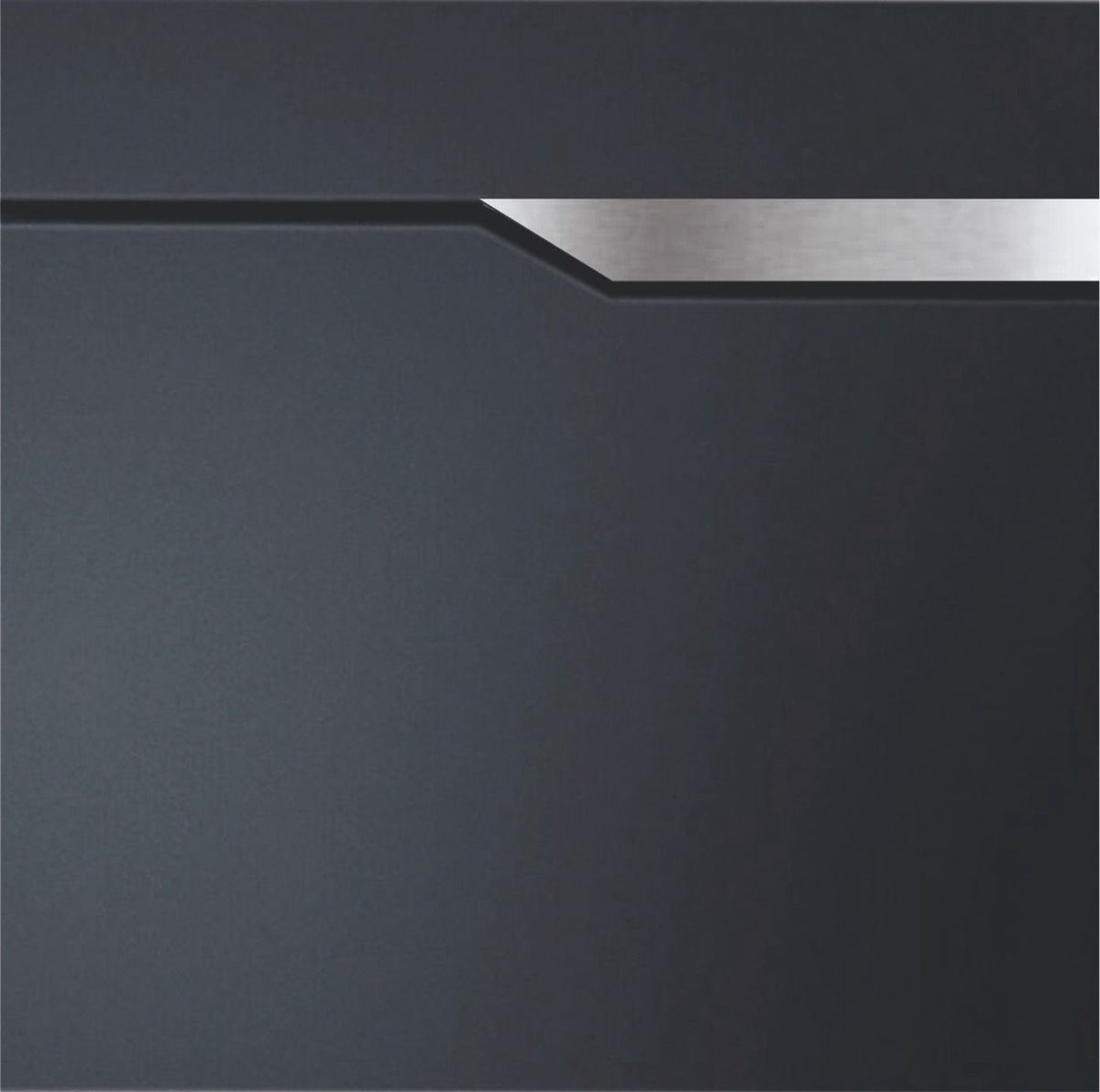 BR1B1 Brievenbus antraciet met rvslook 37x37x10.5cm