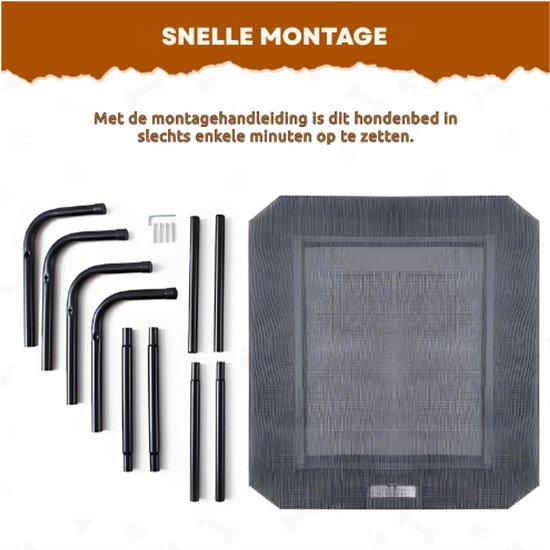 Nobleza Hondenbed voor buiten, verhoogd hondenbed, grote honden, voor Nobleza Hondenbed voor buiten, verhoogd hondenbed, grote honden, voor