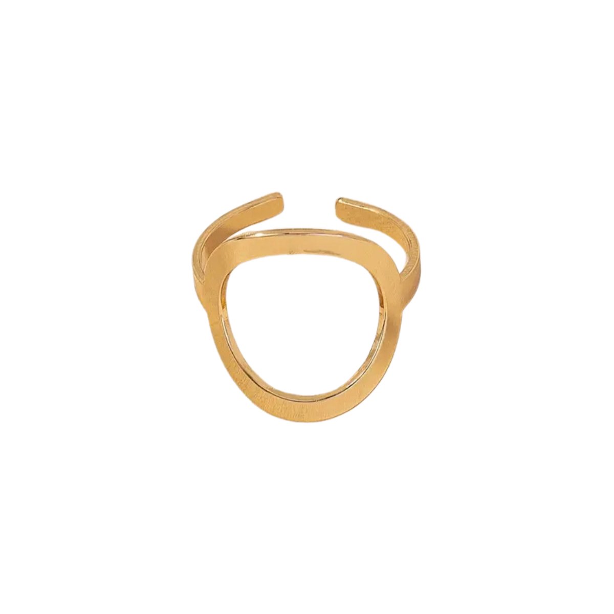 Bovista Ring - Ringen - Dames - Heren - Goud Kleurig - 1.8cm Diameter