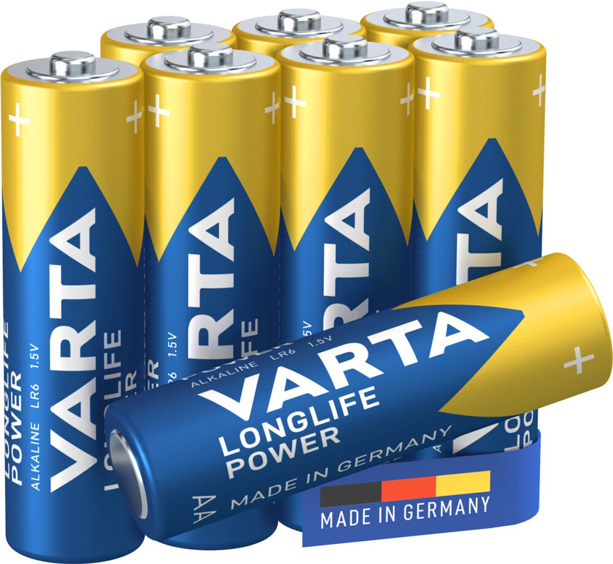 Varta Longlife Power Alkaline Batterijen AA - 20 x 8 stuks - Voordeelverpakking