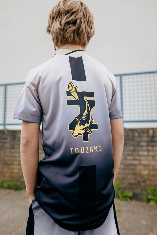 Maillot de foot d'été Touzani pour garçon - beige - Taisho