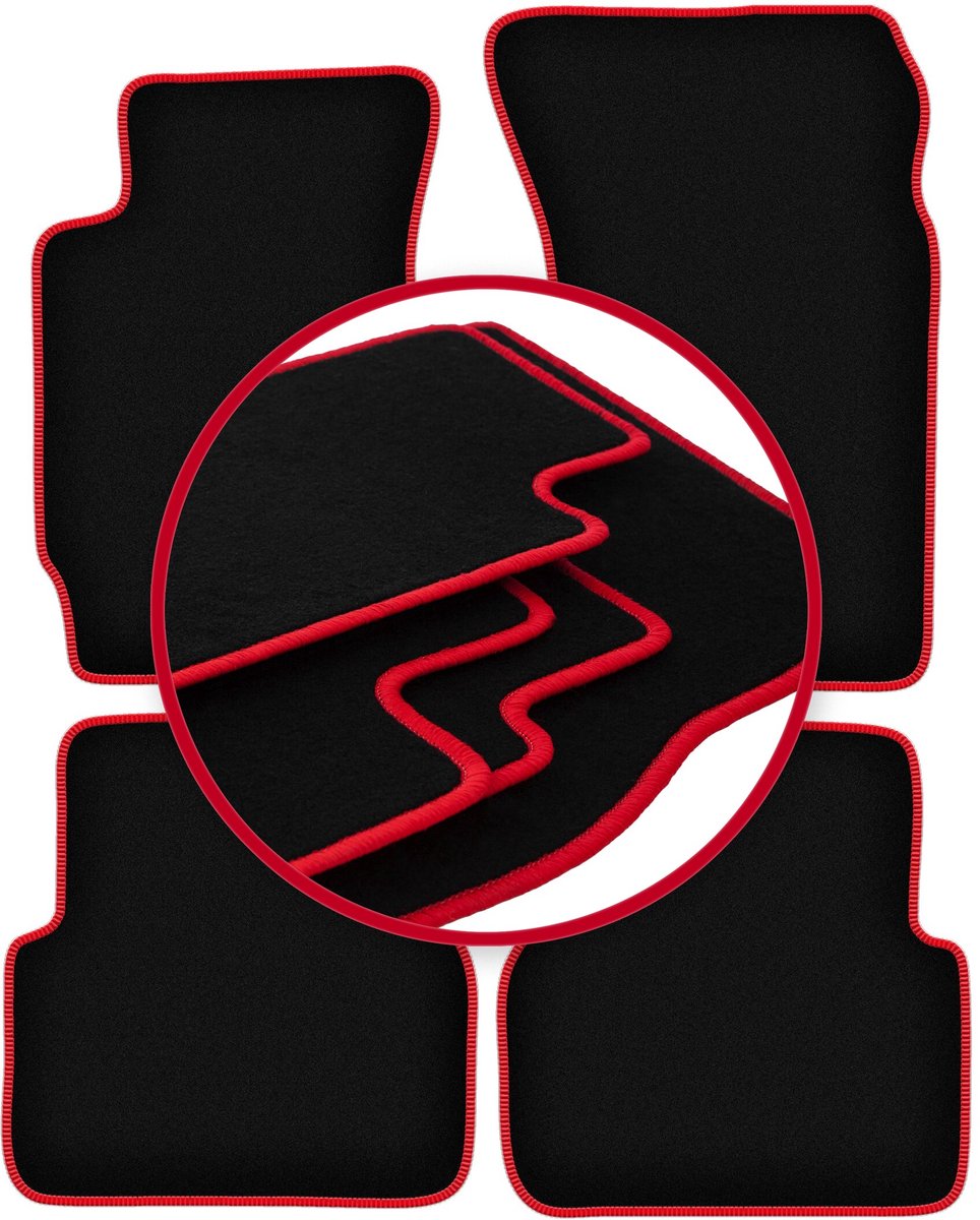CARLUX-RED automatten voor: Subaru Forester II SUV (2002-2008)