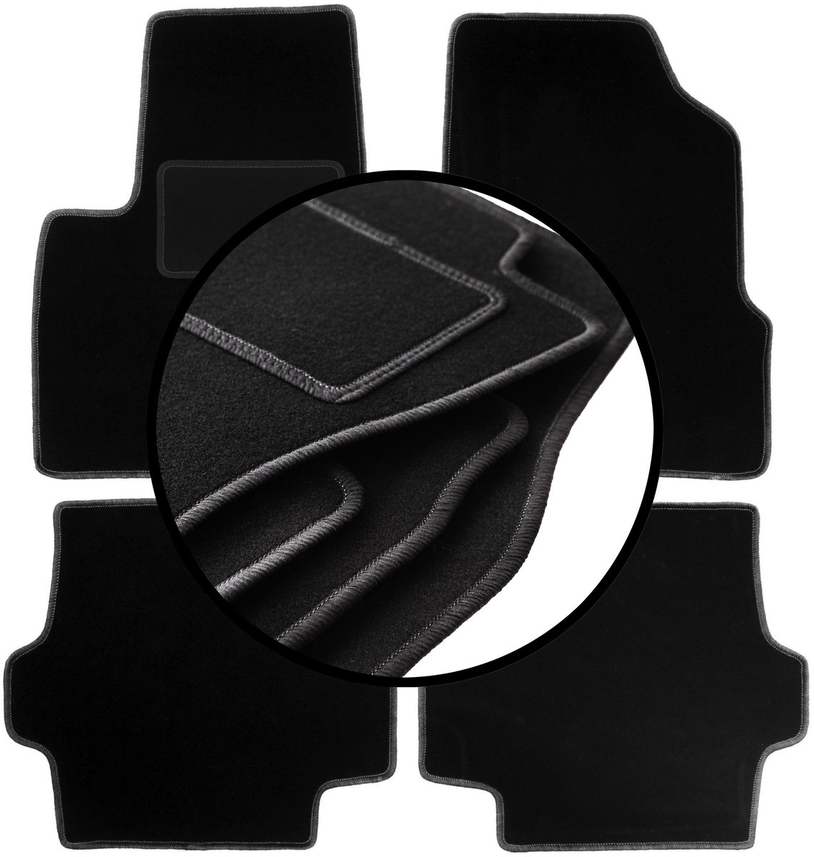 Complete set veloursmatten voor: Chrysler Pacifica SUV (2003-2008)
