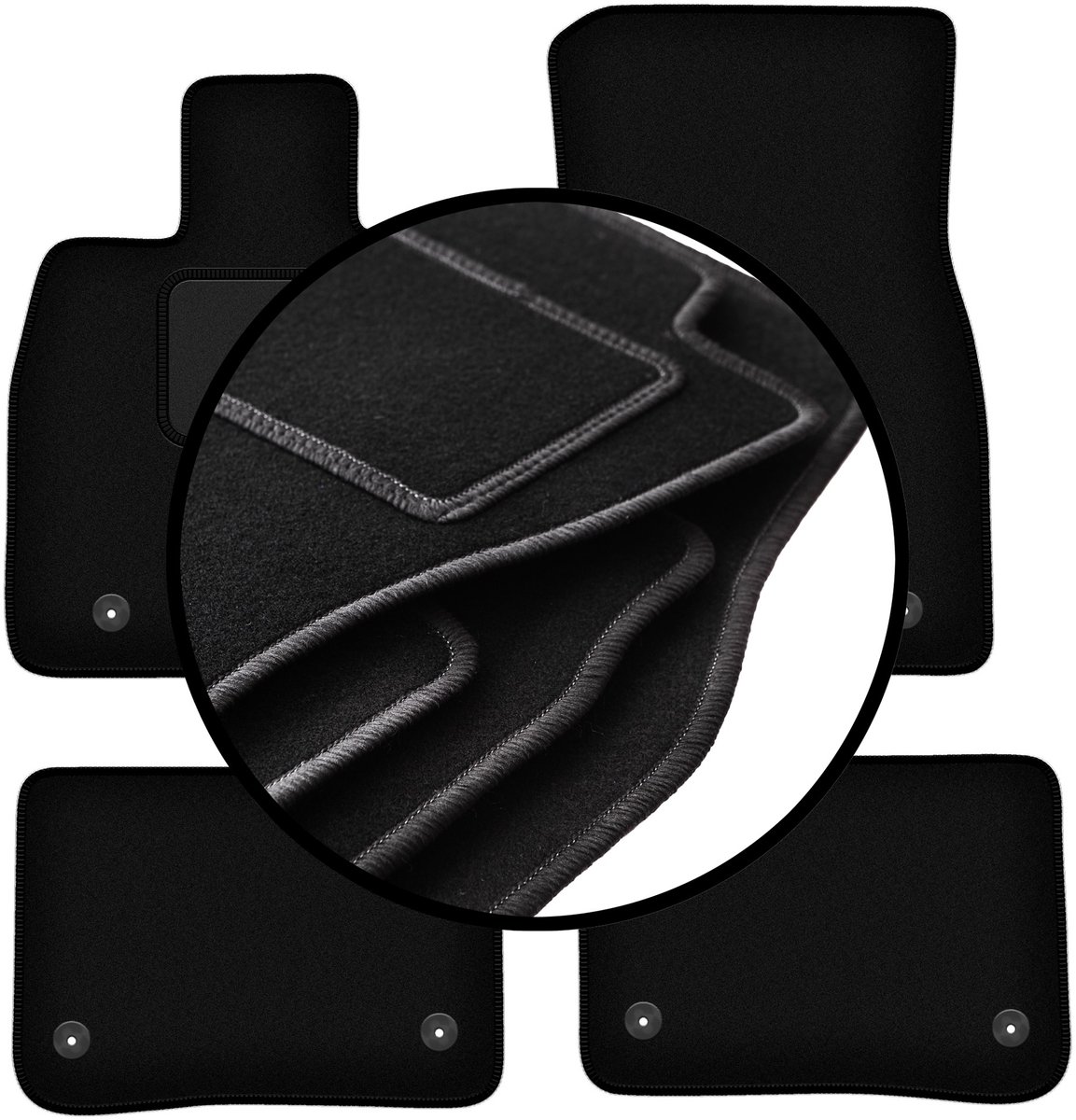 Complete set veloursmatten voor: Cadilac CT6 0 (2016-)
