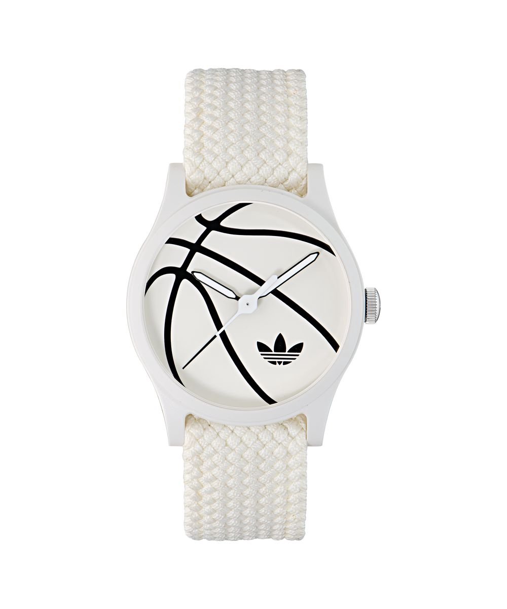 Adidas Originals Game One AOSY25025 Horloge - Nylon - Wit - Ø 39 mm
