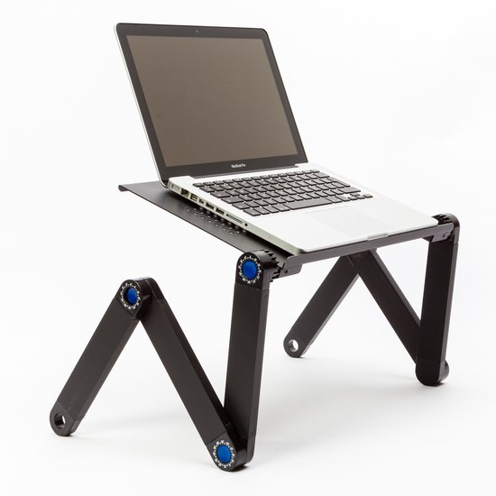 Laptop Tafel | Verstelbaar | laptopstandaard zwart | Wendbaar